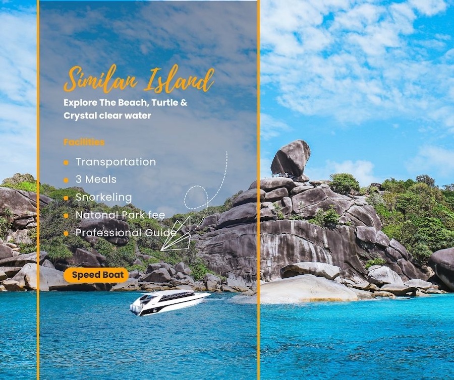 Phuket: FULL DAY SIMILAN ISLAND BY SPEED BOAT SARASIN PIER