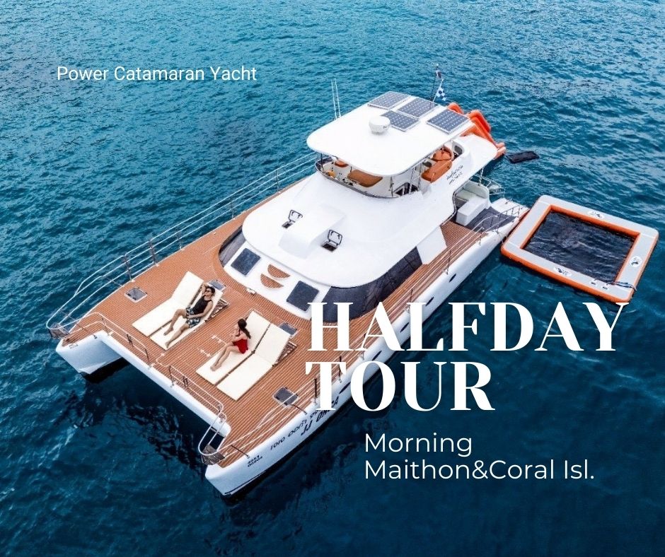 PHUKET: HALF DAY MORNING TOUR MAITON & CORAL ISLAND POWER CATAMARAN YACHTS