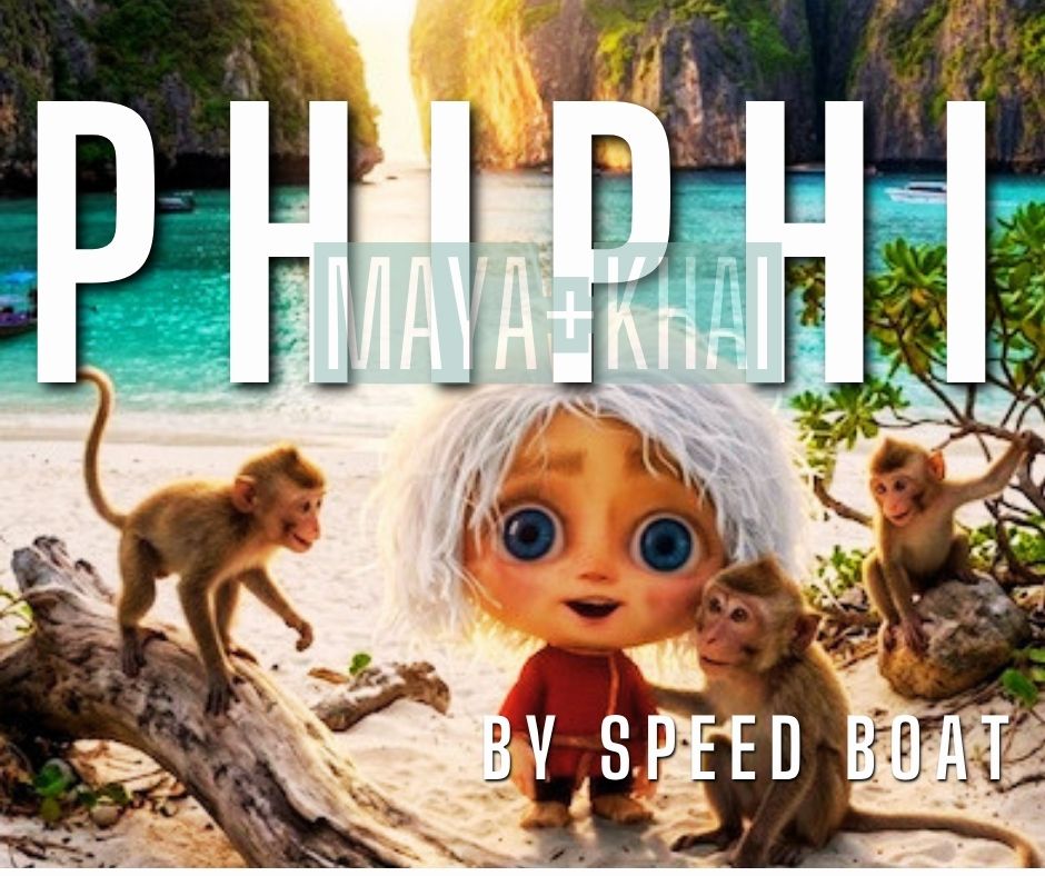 PHUKET : FULL DAY PHI PHI MAYA KHAI ISLAND BY SPEED BOAT (CHALONG PIER/SIREH PIER)