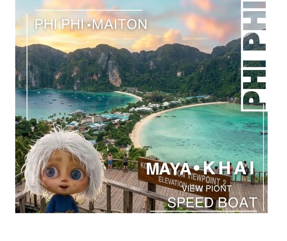 PHUKET : FULL DAY PHI PHI  MAITON MAYA VIEWPOINT MAYA KHAI ISLAND BY SPEED BOAT